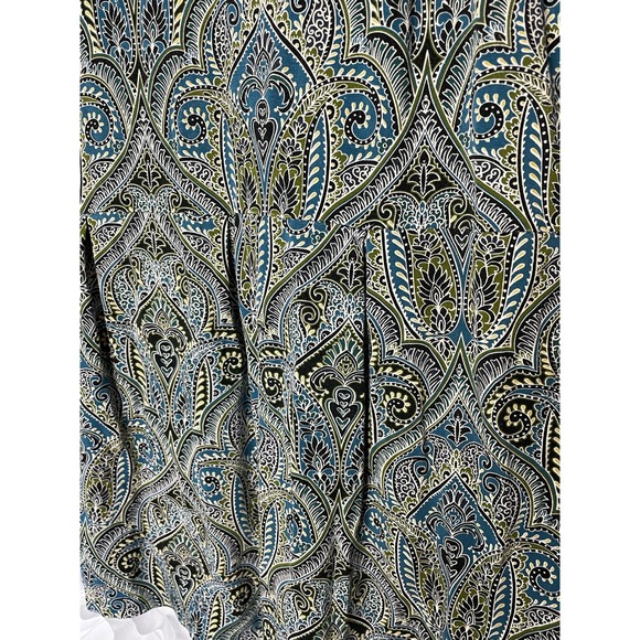 J Jill Wearever Collection Blue Black Paisely Jersey Long Sleeve Top Size 2X - Picture 6 of 13